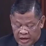 Anggota Parlemen Malaysia Kalam Salan saat menyampaikan pidato di majelis parlemen