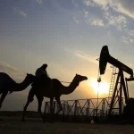 Grafik kenaikan harga minyak mentah dunia akibat ketegangan pasokan energi di Timur Tengah