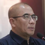 Hasyim Asy'ari saat memberikan keterangan pers terkait polemik aturan pemilu.
