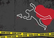 Ilustrasi garis polisi di lokasi kejadian perkara