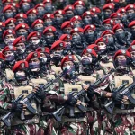 Ilustrasi penanganan markas militer dan pemeriksaan insiden di gudang senjata