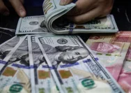 Ilustrasi pergerakan nilai tukar rupiah terhadap dolar Amerika Serikat di pasar keuangan.