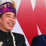 Joko Widodo menyampaikan ucapan selamat ulang tahun ke-75 kepada Presiden Prabowo Subianto