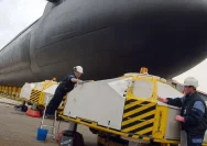 Kapal selam militer Prancis saat melakukan uji coba peluncuran rudal balistik berkemampuan nuklir M51.3 di Samudra Atlantik.
