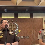 Kapolri Jenderal Suyudi Ario Seto saat bertemu Jaksa Agung ST Burhanuddin di Gedung Utama Kejaksaan Agung