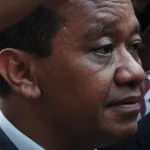 Menteri ESDM Bahlil Lahadalia saat memberikan keterangan terkait distribusi BBM subsidi