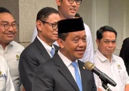 Menteri ESDM Bahlil Lahadalia saat memberikan keterangan terkait kebijakan energi nasional.