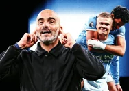 Pemain Manchester City saat merayakan kemenangan di Anfield