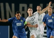 Pemain Persib Bandung merayakan gol dalam laga AFC Champions League 2 melawan Melbourne Victory