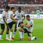 Pemain Persib Bandung saat melakukan sesi latihan sebelum laga internasional