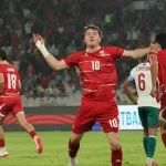 Pemain Timnas Indonesia bersiap melakoni laga final FIFA Asean Cup 2026 melawan Thailand di Stadion Utama Gelora Bung Karno