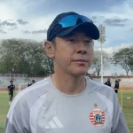 Pertandingan Super League antara Persita Tangerang melawan Persija Jakarta di Stadion Internasional Banten