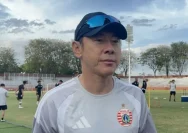 Pertandingan Super League antara Persita Tangerang melawan Persija Jakarta di Stadion Internasional Banten
