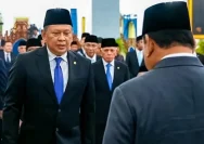 Presiden Prabowo Subianto melantik Bambang Soesatyo sebagai anggota Dewan Pertimbangan Presiden di Istana Negara Jakarta.