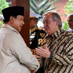 Presiden Prabowo Subianto menyambut kedatangan Sekjen PBB António Guterres di Hambalang