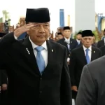 Presiden Prabowo Subianto saat melantik anggota Wantimpres di Istana Negara.