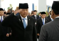 Presiden Prabowo Subianto saat melantik anggota Wantimpres di Istana Negara.