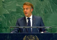 Presiden Prancis Emmanuel Macron berbicara mengenai situasi keamanan nasional
