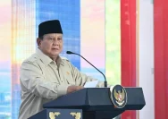 Presiden Republik Indonesia Prabowo Subianto merayakan hari ulang tahun ke-75