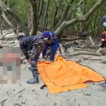 Proses evakuasi jenazah oleh tim SAR gabungan