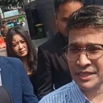Ruben Onsu saat memberikan keterangan kepada media terkait kasus hukum yang menimpanya