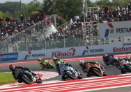 Suasana balapan MotoGP di Sirkuit Mandalika