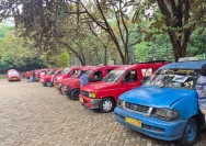Suasana barikade polisi saat aksi demonstrasi mahasiswa di kawasan Bundaran HI Jakarta