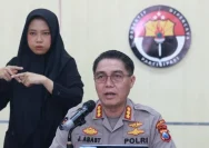 Suasana markas kepolisian Polda Jawa Timur