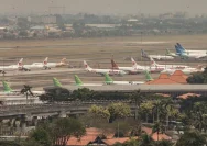 Suasana operasional Bandara Internasional Soekarno-Hatta