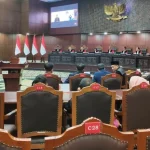 Suasana persidangan di Mahkamah Konstitusi